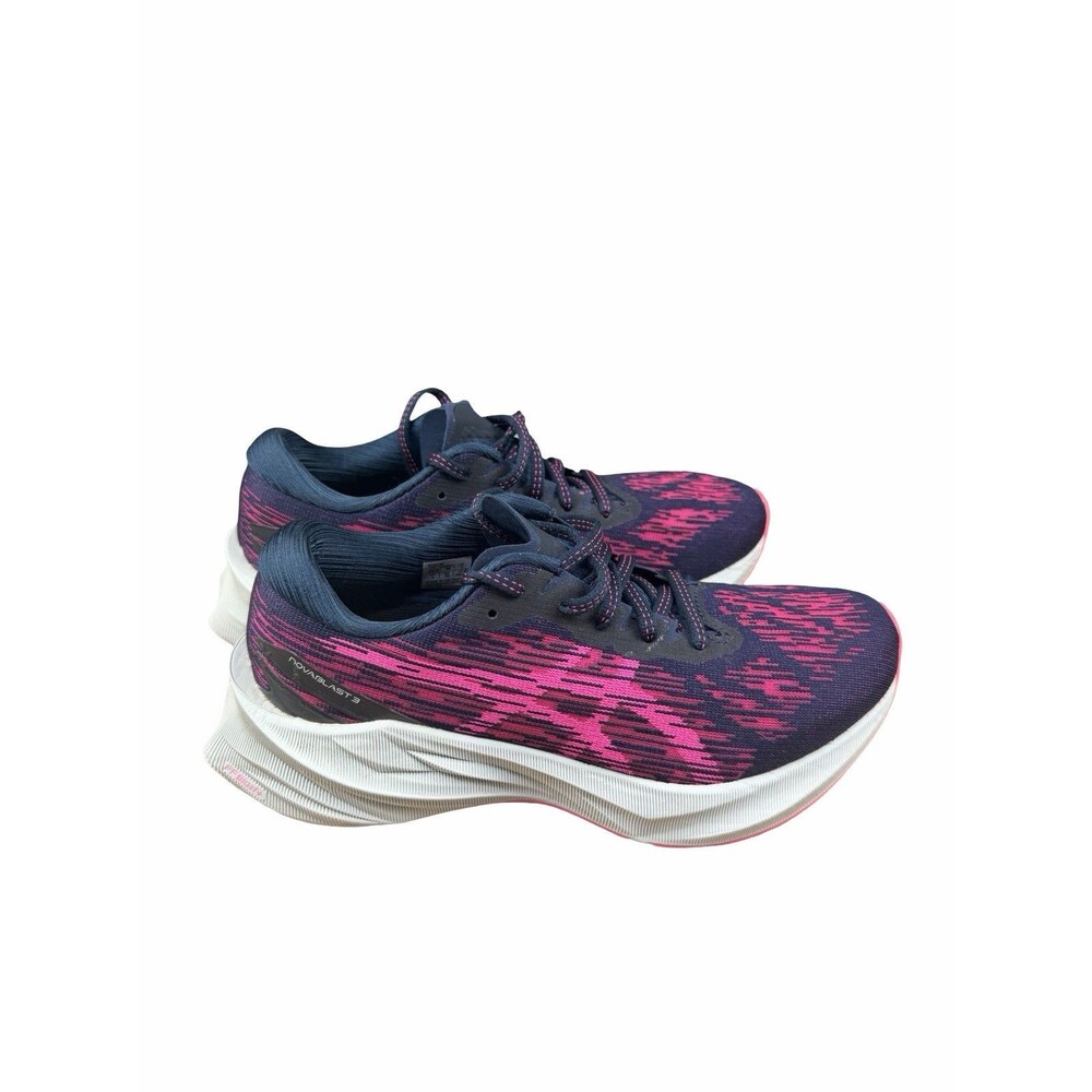 ASICS Novablast 3 Women's Size 7 Blue Pink Running Shoes 1012B288 Sneaker - Picture 3 of 10